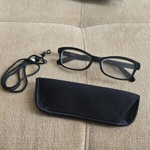 Unisex Reading Glasses w/ Case & Cord